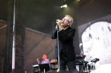 The National perform in concert at Boston Calling in Boston Mass