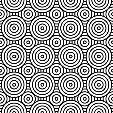 Seamless pattern background with black and white geometric stripe line. Design element template can be used for wallpaper, texture, textile, backdrop, vector illustration