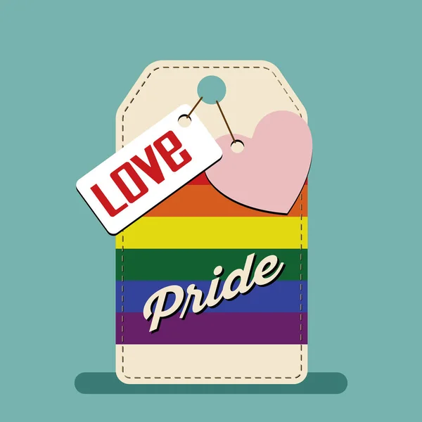 Lgbt Pride Mese Diversità Concetto Sfondo Decorato Con Bandiera Arcobaleno — Vettoriale Stock