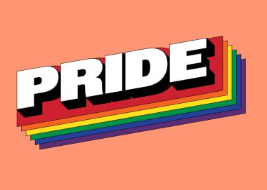 LGBT Onur Ayı ve renkli katman destesiyle dekore edilmiş çeşitlilik konsepti. Tasarım ögesi poster, arkaplan, afiş, broşür, broşür, broşür, broşür, baskı, vektör ilülasyonu için kullanılabilir