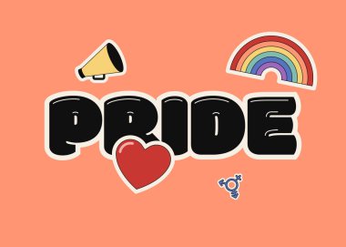 LGBT Gurur Ayı ve çeşitlilik konsepti elementle dekore edildi. Tasarım ögesi poster, arkaplan, afiş, broşür, broşür, broşür, broşür, baskı, vektör ilülasyonu için kullanılabilir