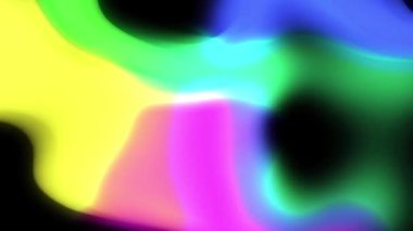 Parlak neon rengi ile yatay ekranda hareket eden gradyan arkaplan. Pürüzsüz geçiş ile soyut hareketli grafik modern sanat arkaplanı