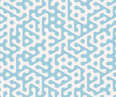 Rastgele geometrik eğri çizgisi olan soyut kiremit sanatı. Tekstil, doku, duvar kağıdı, arkaplan, vektör illüstrasyonu için tasarım ögesi