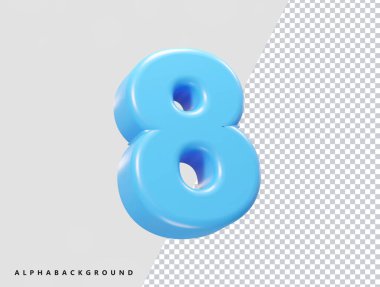 3 d numara 8