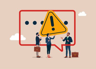 Verimsiz diyalog ya da kadın ve erkek arasındaki başarısız diyalog. İş arkadaşları, menajerler ve ekip arasındaki sanat kurumsal iletişimi. Düz vektör illüstrasyonu