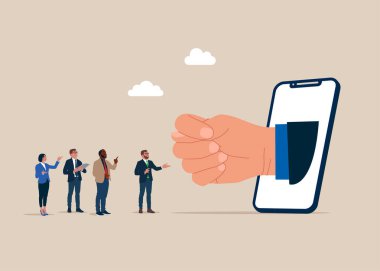 İncir, kukish, dizüstü bilgisayardan parmak işareti. Baş parmak orta ve işaret parmağı arasına sıkıştı. İnternet camiası. Düz vektör illüstrasyonu