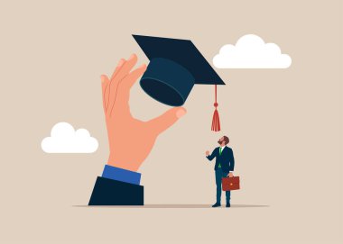 Havan topu derecesini kazanan öne çıksın. İşletme. Düz vektör illüstrasyonu