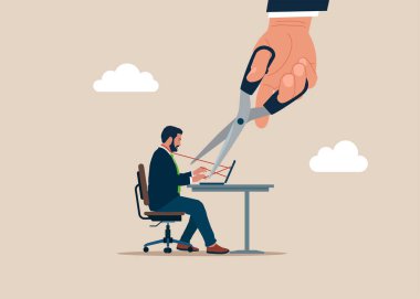 Çevrimiçi bağımlılık ya da işkolik. İnternet bağımlılığı. Tuzak ya da meydan okuma. Sosyal medya bağımlılığı. İşveren hakimiyeti sömürüsü. Sağlıksız zehirli ilişkiler. Düz vektör illüstrasyonu