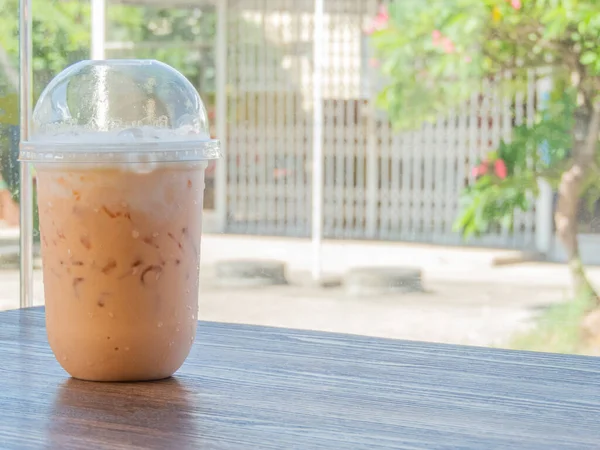 Tailandés Sobre Mesa Una Bebida Deliciosa Refrescante Que Captura Los —  Fotos de Stock