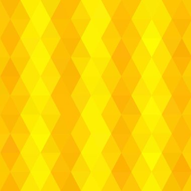 Sarı üçgen soyut arkaplan. Sunum için geometrik şablon. Vektör grafikleri. Tasarım ögesi.