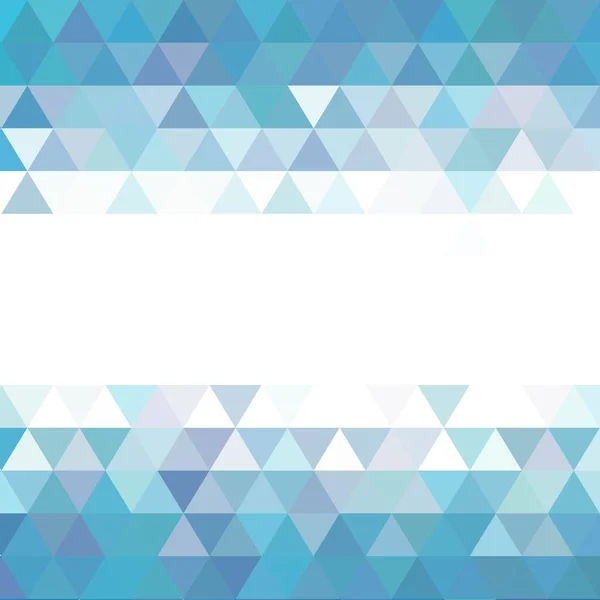 蓝色几何背景 演示模板 为广告做准备 蓝色三角形 — 图库矢量图片