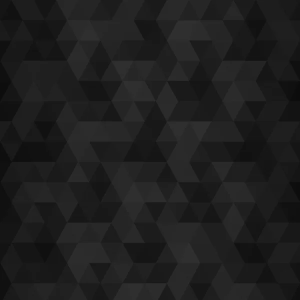 Fond Triangulaire Noir Modèle Vectoriel Abstrait Pour Présentation — Image vectorielle