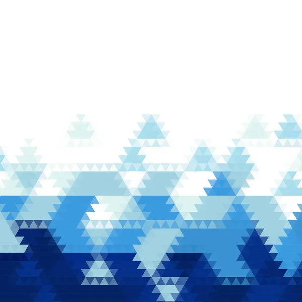 Triangles Bleus Fond Géométrique Vectoriel Pour Présentation Élément Décoration — Image vectorielle