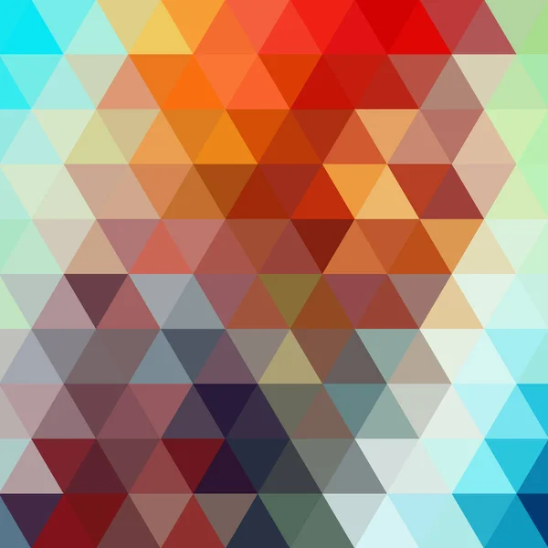 Abstraktes Mosaik Dreieck Geometrischer Hintergrund Designelemente Vektorillustration Gelbe Orange Rote — Stockvektor