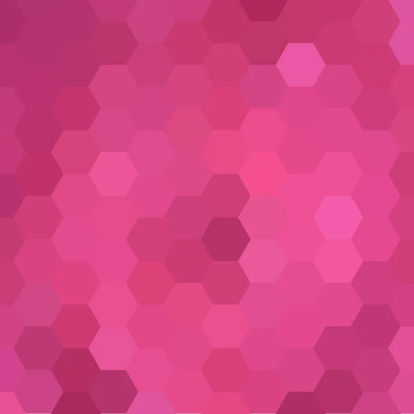 Modèle Abstrait Composé Hexagones Roses Fond Vecteur Nid Abeille — Image vectorielle