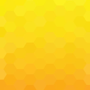 Altıgen geometrik sarı beyaz gradyan renk arkaplanı. Soyut grafik tasarım teknolojisi ve enerji kavramı.