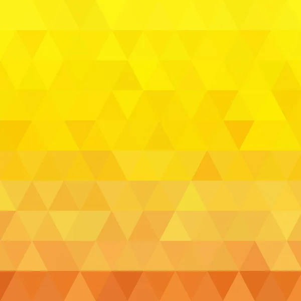 Fondo Geométrico Amarillo Triángulos Estilo Poligonal — Vector de stock