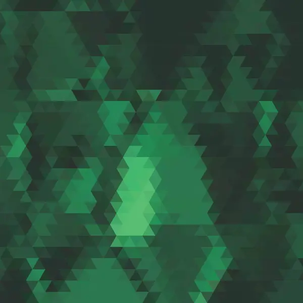Grüner Dreieckiger Hintergrund Abstrakte Vektorillustration Dekorationselement — Stockvektor