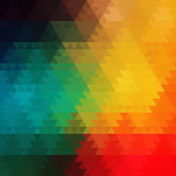 Awesome Stijlvolle Geometrische Achtergrond Met Kleurrijke Driehoeken — Stockvector