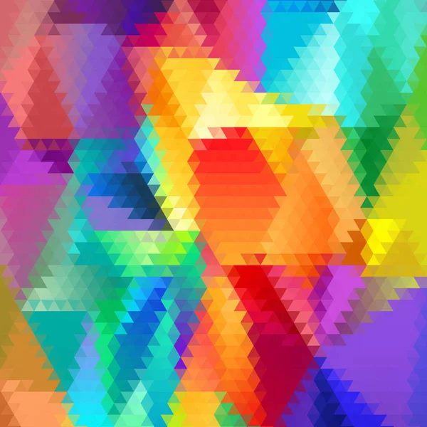 Combinación Fondo Arco Iris Que Surge Triángulos Colores — Archivo Imágenes Vectoriales