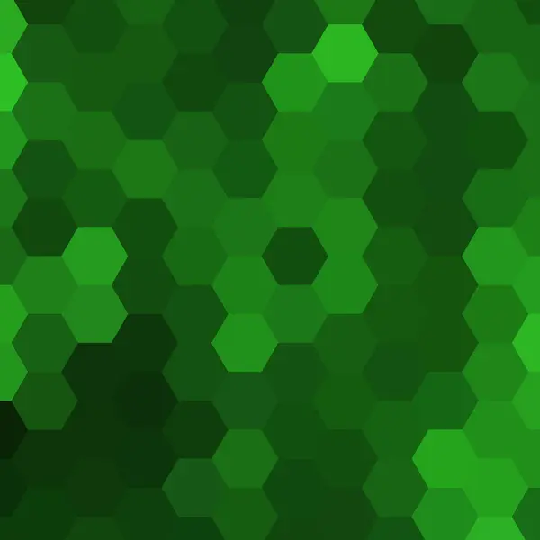 Zelené Šestiúhelníky Polygonální Styl Abstraktní Vektorová Ilustrace — Stockový vektor