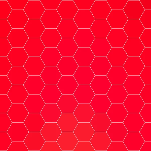 Red Hexagon Background Polygonal Style Vector Illustration — Stock Vector