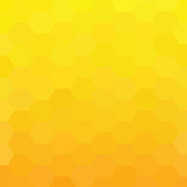 Hexágono Geométrico Amarillo Blanco Degradado Patrón Color Fondo Tecnología Diseño — Vector de stock