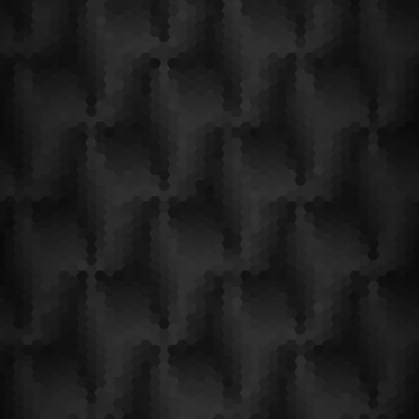 Black Geometric Background Hexagon Template Presentation Advertising Cover — Stock Vector
