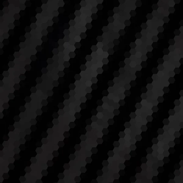 Dunkelgrauer Sechseckiger Textur Tech Hintergrund Schwarz Darstellung Folge — Stockvektor