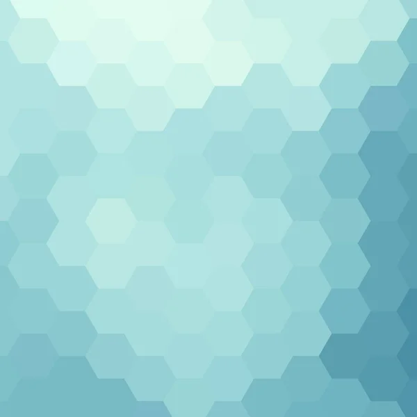 Hermoso Fondo Hexogonal Color Azul Claro Ilustración Vectorial Patrón Poligonal — Archivo Imágenes Vectoriales