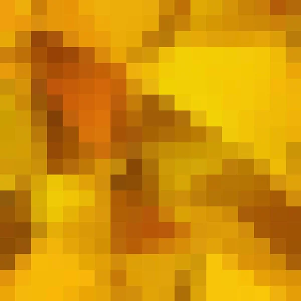 Gouden Pixel Achtergrond Meerhoekige Stijl Abstracte Vectorillustratie — Stockvector
