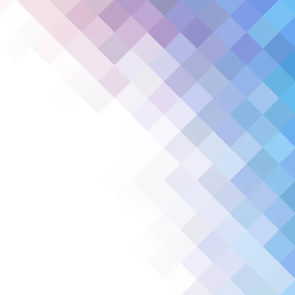 青いモザイク模様 モザイク色グラデーション デザインプロジェクトのベクトルイラスト ピクセルの風景の色サンプル — ストックベクタ