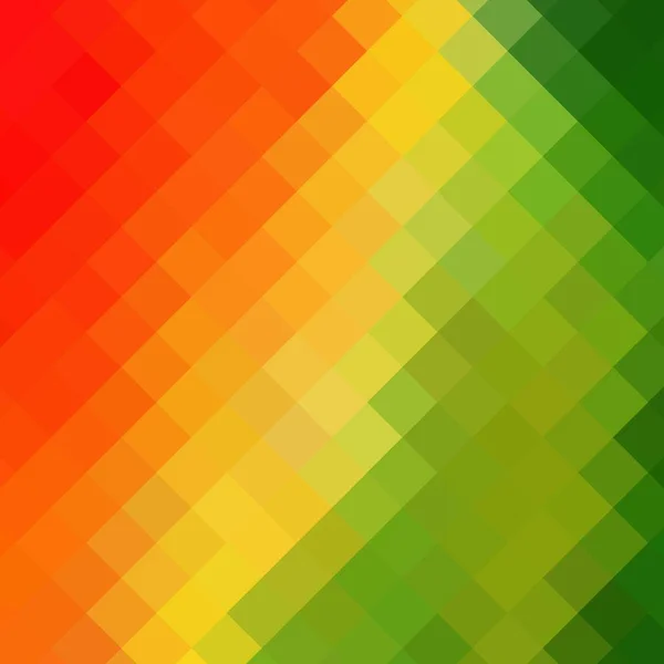Schönen Gelben Orangefarbenen Pixelhintergrund Rasterabbildung Polygonales Muster Design Für Banner — Stockvektor