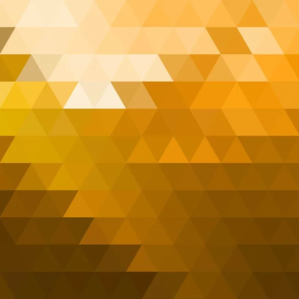 Modello Poligonale Vettoriale Oro Sfondo Geometrico Triangolo Gradiente Mosaico — Vettoriale Stock