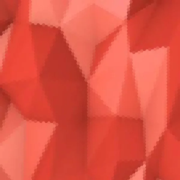Röd Geometrisk Bakgrund Vektorillustration Polygonal Stil Hexagoner — Stock vektor
