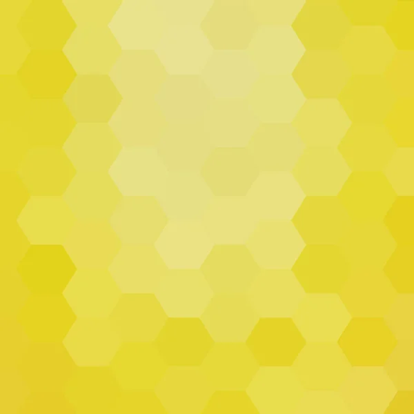Fondo Geométrico Amarillo Ilustración Vectorial Estilo Poligonal Hexagones — Vector de stock