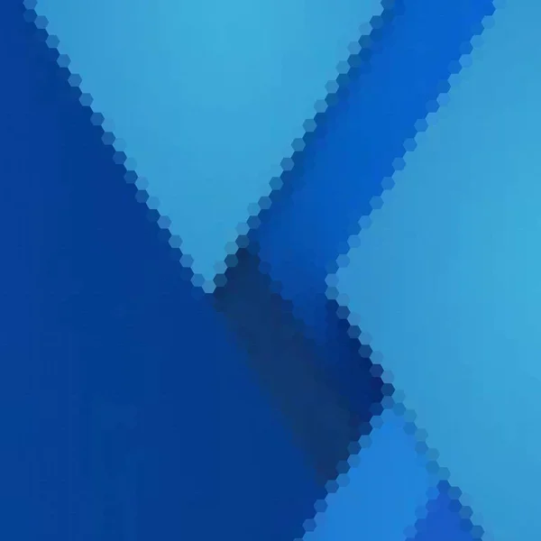 Blå Hexagon Vektor Bakgrund Presentationsmall Inredningselement Polygonal Stil Abstrakt Geometrisk — Stock vektor