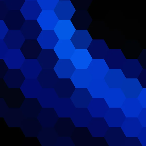 Темно Синій Геометричний Фон Векторні Ілюстрації Багатокутний Стиль Шестикутників — стоковий вектор