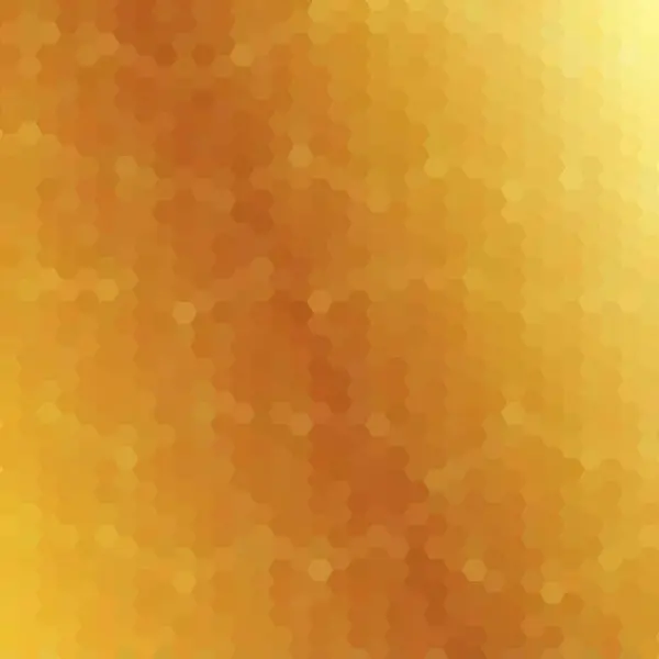 Абстрактный Векторный Фон Мозаика Полигональный Стиль Золотые Шестиугольники Шаблон Презентации — стоковый вектор