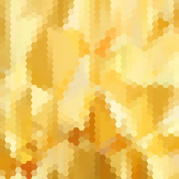 Gouden Geometrische Achtergrond Vector Illustratie Polygonale Stijl Hexagons — Stockvector