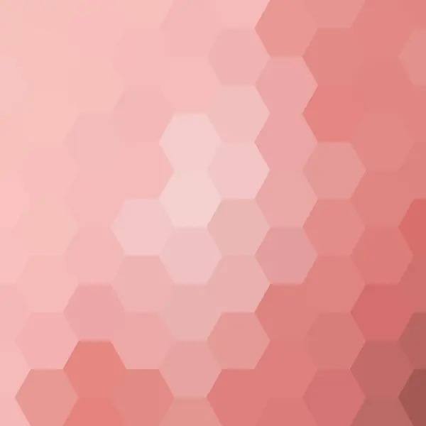 Абстрактний Векторний Фон Мозаїка Полігональний Стиль Рожеві Шестикутники — стоковий вектор