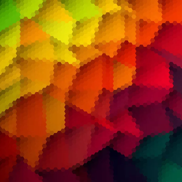 Fundo Vetorial Abstrato Colorido Mosaico Estilo Poligonal Hexágonos — Vetor de Stock
