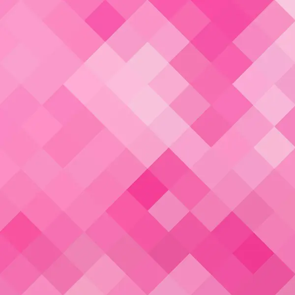 Roze Pixel Achtergrond Vector Polygonale Stijl — Stockvector