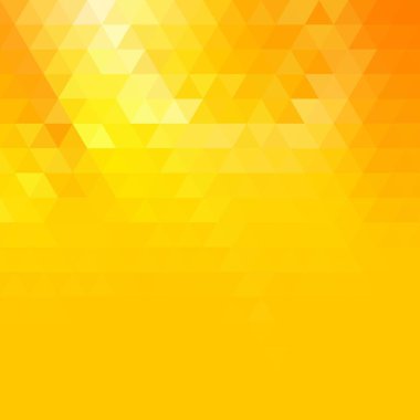Soyut sarı üçgen arkaplan. Çokgen stili. vektör geometrik çizim.