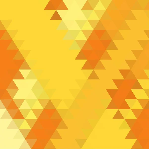 Abstrakter Gelber Dreieckiger Hintergrund Polygonaler Stil Vektorgeometrische Darstellung — Stockvektor