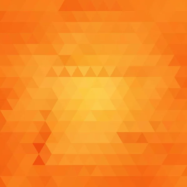 Elemento Design Geometrico Illustrazione Vettoriale Stile Poligonale Triangoli Arancioni — Vettoriale Stock