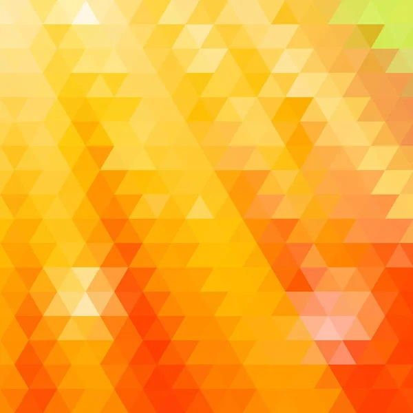 Gelber Geometrischer Hintergrund Polygonaler Stil — Stockvektor