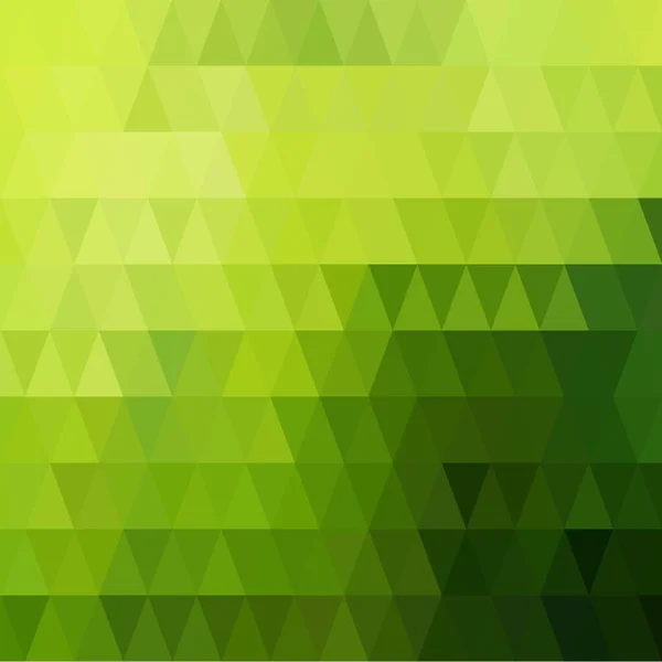 Grünes Dreiecksmuster Geometrische Tapete Abstrakter Hintergrund Vektor Illustration — Stockvektor