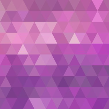 mor üçgenler. Modern vektör tasarımı. Dekor ögesi.