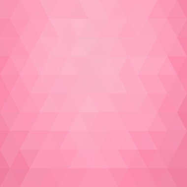 Pembe üçgen arka plan. Vektör grafikleri. Sunum şablonu.